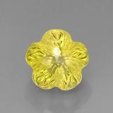 12.5mm x 12mm Quartz 8ct Flower Cut in Lemon