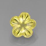 7 carat Lemon Flower Cut Quartz 12.5mm x 12mm