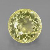 6 carat Lemon Round Facet Quartz 12 mm