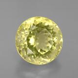 12 mm Quartz 6ct Round Facet in Lemon