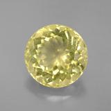 6 carat Lemon Round Facet Quartz 12mm