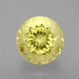 5 carat Lemon Round Facet Quartz 11mm