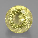 11mm Quartz 5ct Round Facet in Lemon