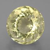 6 carat Lemon Round Facet Quartz 11 mm