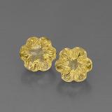 8 ct Transparent Flower Cut Quartz 9.5mmx9mm