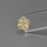 2 carat Lemon Flower Cut Quartz 8.5mmx8mm