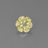 2.5 ct Transparent Flower Cut Quartz 9.5x9