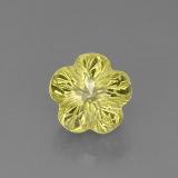 12mm x 12mm Quartz 7ct Flower Cut in Lemon