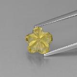 8.5x8.5mm Flower Cut Quartz 2.5ct