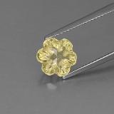 Click for Details 9.5x9mm Flower Cut Quartz 2.5ct