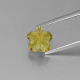 8.5x8.5mm Quartz 2.5ct Flower Cut in Lemon