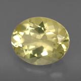 11x9 Quartz 3ct Oval Facet in Lemon