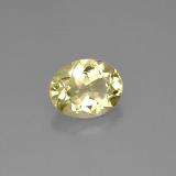 11.5x9 Quartz 4ct Oval Facet in Lemon