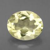 3 carat Lemon Oval Facet Quartz 11mmx9mm