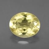 3 carat Lemon Oval Facet Quartz 11x9mm