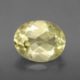 3 carat Lemon Oval Facet Quartz 11mm x 8.5mm