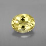 3 ct VVS Oval Facet Quartz 11mm x 9mm