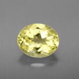 3 ct VVS Oval Facet Quartz 11mm x 9
