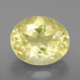 11mm x 9 Quartz 4ct Oval Facet in Lemon