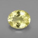 3 carat Lemon Oval Facet Quartz 11mm x 9mm