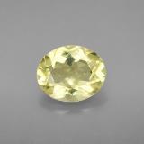 11mmx9mm Quartz 3ct Oval Facet in Lemon