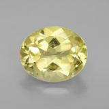 3 ct VVS Oval Facet Quartz 11mm x 9