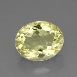 11mm x 9mm Quartz 4ct Oval Facet in Lemon