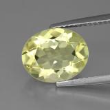 11mmx9mm Oval Facet Quartz 3ct