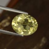 11mmx9mm Quartz 4ct Oval Facet in Lemon