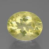 3 carat Lemon Oval Facet Quartz 11x9mm