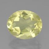 11x9 Quartz 3ct Oval Facet in Lemon