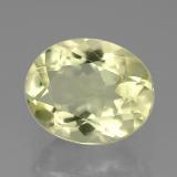11x9 Quartz 4ct Oval Facet in Lemon