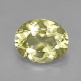 3 carat Lemon Oval Facet Quartz 11mm x 9mm