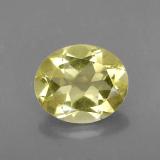 3 carat Lemon Oval Facet Quartz 11mmx9mm