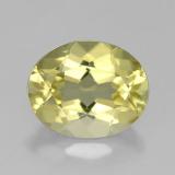 11mm x 9mm Quartz 3ct Oval Facet in Lemon