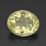 11mmx9mm Quartz 3ct Oval Facet in Lemon