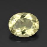 3 carat Lemon Oval Facet Quartz 11x9mm