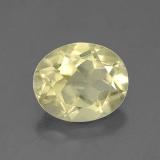 3 ct VVS Oval Facet Quartz 11mmx9mm