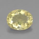 3 carat Lemon Oval Facet Quartz 11.5mmx9mm