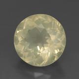 10.5 mm Quartz 4ct Round Facet in Lemon
