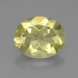 11x9mm Quartz 3ct Oval Facet in Lemon