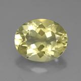 3 ct VVS Oval Facet Quartz 11mm x 9mm