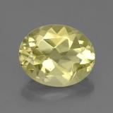3 carat Lemon Oval Facet Quartz 11x9mm