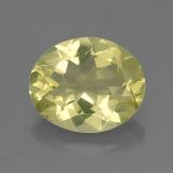 11mm x 9 Quartz 3ct Oval Facet in Lemon