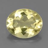 11x9mm Quartz 3ct Oval Facet in Lemon