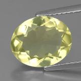 3 ct VS Oval Facet Quartz 11mmx9mm