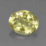 11mmx9mm Quartz 3ct Oval Facet in Lemon