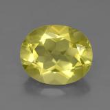 3 carat Lemon Oval Facet Quartz 11mmx9mm