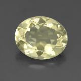 11mm x 9mm Quartz 3ct Oval Facet in Lemon