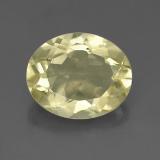 3 ct VS Oval Facet Quartz 11mm x 9mm
